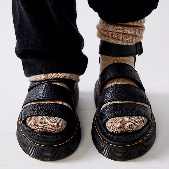 NEW Dr. Martens Clarissa II Quad Flatform In Black - Picture 2 of 12